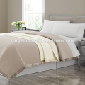 double bed blanket with  satin strim